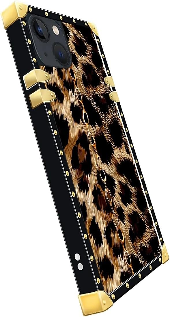 Compatible with iPhone 15 Case, Seamless Gold Chain Leopard Luxury Golden - Image 4