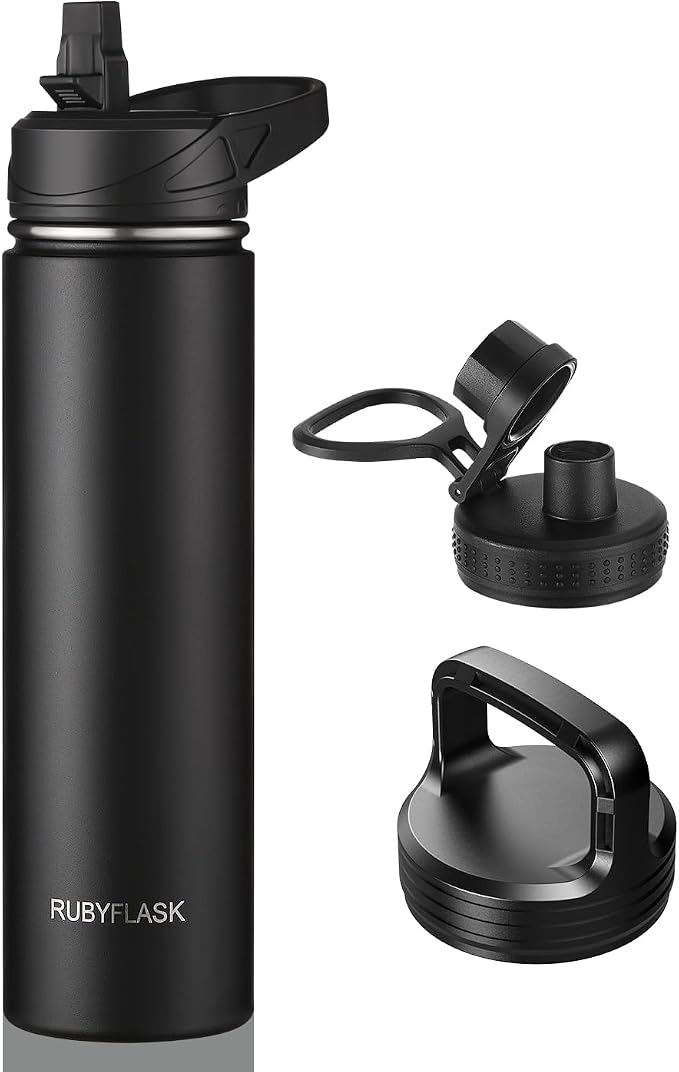RUBYFLASK 24oz Insulated Water Bottle by RUBYFLASK