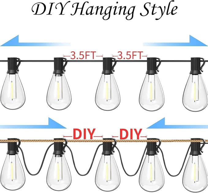 REEMEER 120FT Outdoor String Lights, Ultra Long Waterproof 30+2 Shatterproof - Image 6