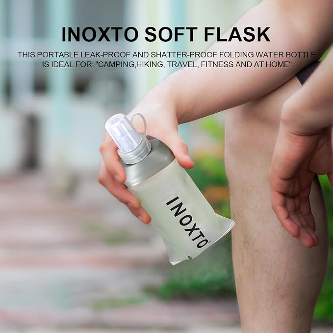 INOXTO Soft Flask, Collapsible Soft Water Bottles - Image 2