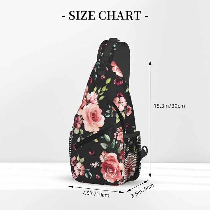 Floral Pattern Crossbody Sling Bag - Image 2
