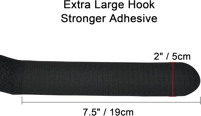 2 x 48 Inch Hook and Loop Cable Tie, 6 Pack Heavy Duty Adjustable Fastening - Image 5