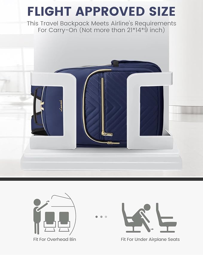 LOVEVOOK Laptop Backpack Purse for Women, Work Business Travel Computer Bags - Image 8
