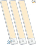51-LED Motion Sensor Under Cabinet Lighting, 12-inch Magnetic Rechargeable by YLXS