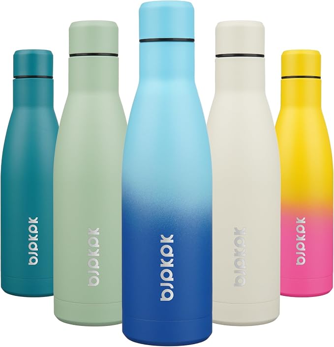 BJPKPK 17oz Insulated Water Bottles Stainless Steel Sports Water Bottles Keep by BJPKPK