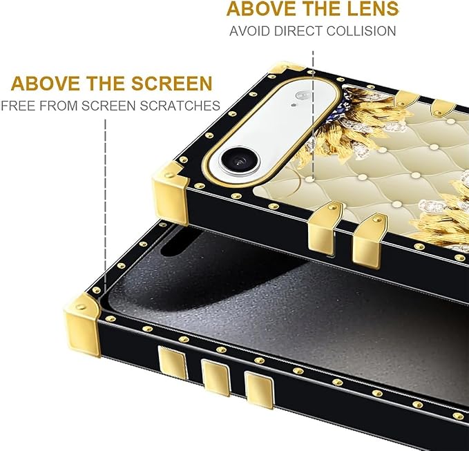for iPhone 17 Air Case Luxury Golden Decoration - Image 7