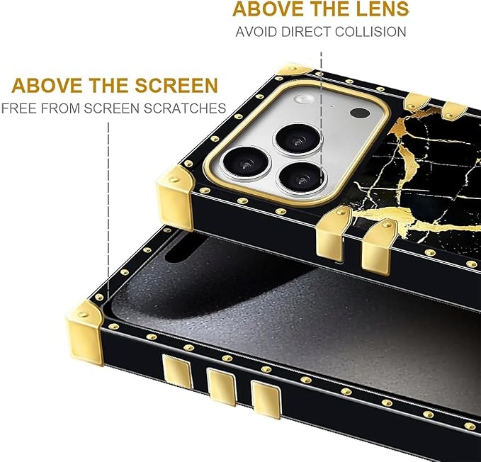 for iPhone 17 Pro Case Luxury Golden Decoration - Image 7