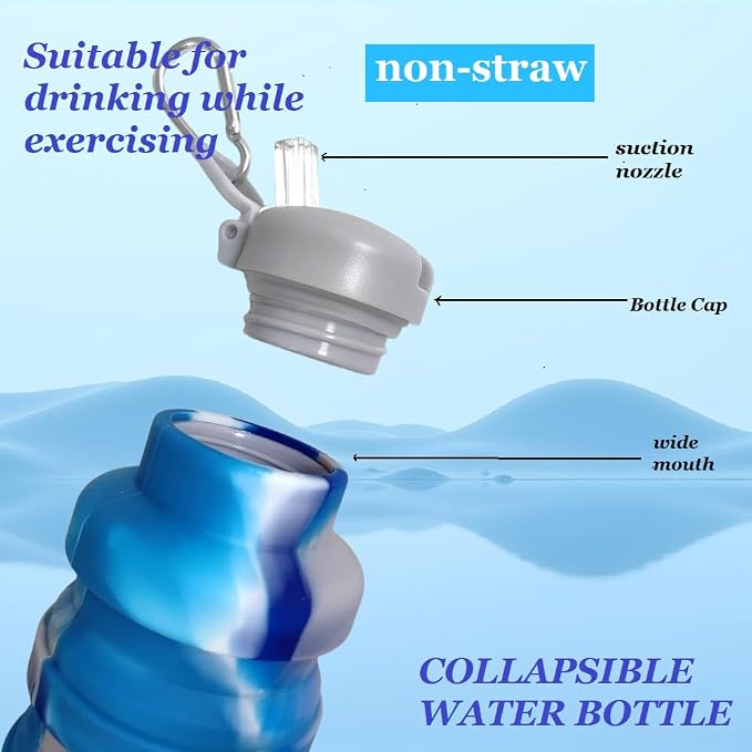 Collapsible water bottles 3 Pack - Image 6