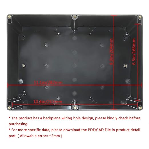 LeMotech Project Box ABS Plastic IP65 Waterproof Dustproof Electrical Junction - Image 2