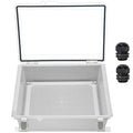Zulkit Junction Box IP67 Waterproof Electrical Box Hinged Clear Cover Stainless by Zulkit