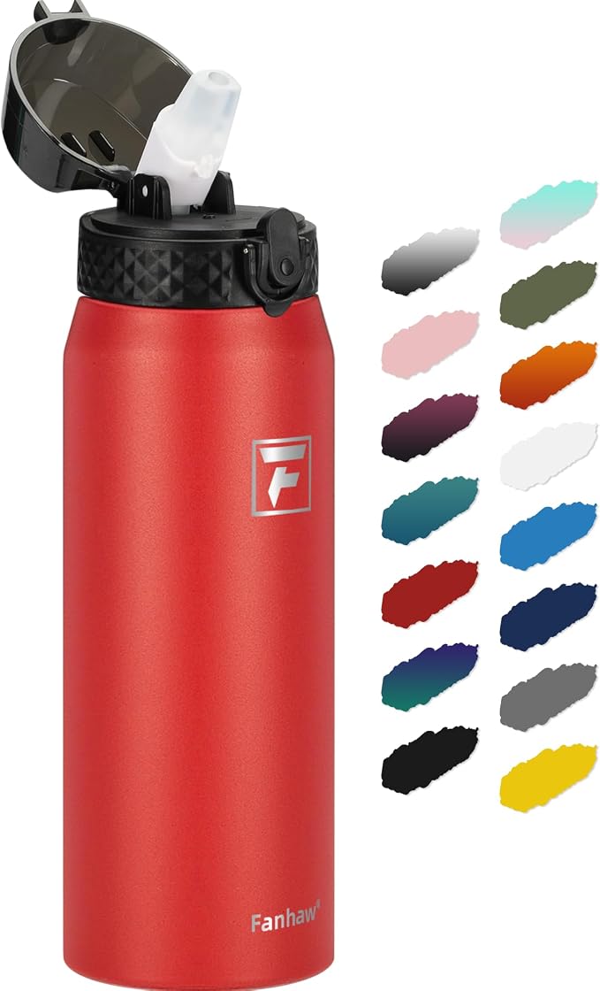 Fanhaw 24 oz Insulated Stainless Steel Water Bottle by FANHAW