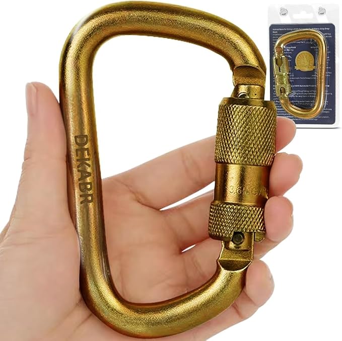 DEKABR Carabiner Heavy Duty, 45KN Twist Lock Steel Auto Locking Climbing by DEKABRBrandFlagship