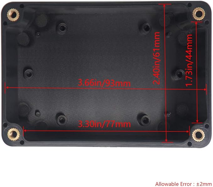 2pcs Project Box ABS Black Electrical Boxes IP65 Outdoor Waterproof Box - Image 4