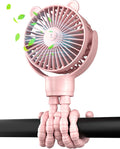 buywoo Portable Stroller Mini Fan, Small Rechargeable Personal Cooler w/ 360° by Buywoo