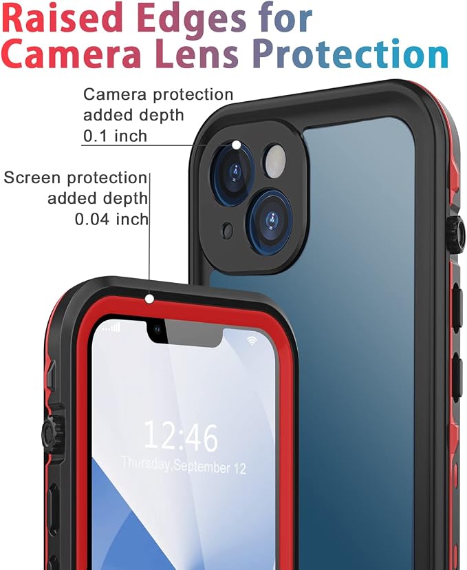 for iPhone 13 Case Waterproof Shockproof Dustproof Full-Body Sturdy - Image 2