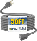 50ft Outdoor Extension Cord for Christmas Decorations- 16/3 Heavy Duty SJTW by Zorky