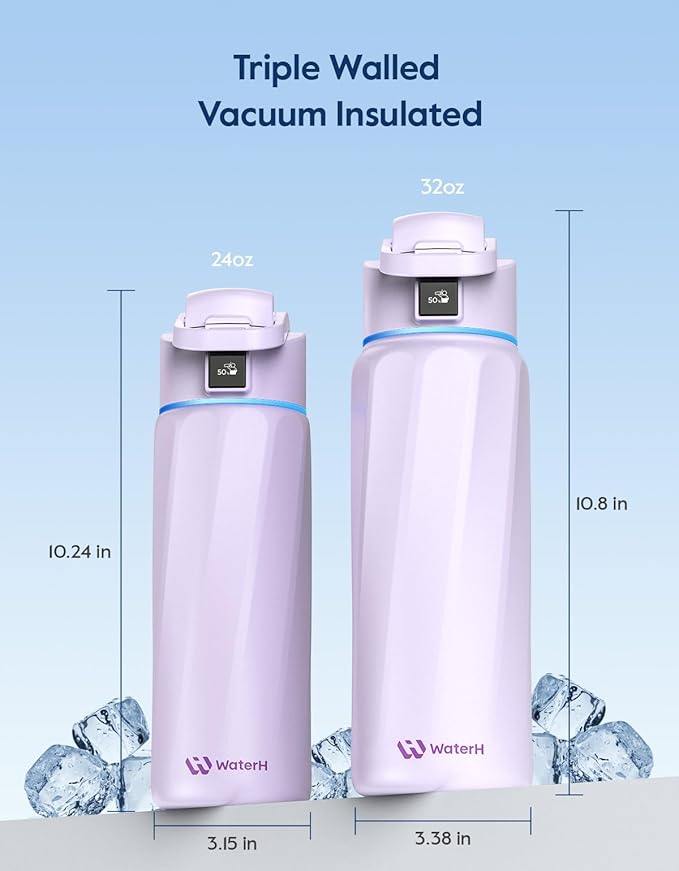 BOOST Smart Water Bottle that Reminds You to Drink, 24oz BPA-Free Stainless - Image 5