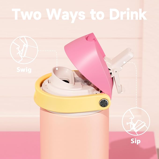 24 oz Insulated Water Bottle for Women: Meoky Stainless Steel Metal Water Bottle - Image 3