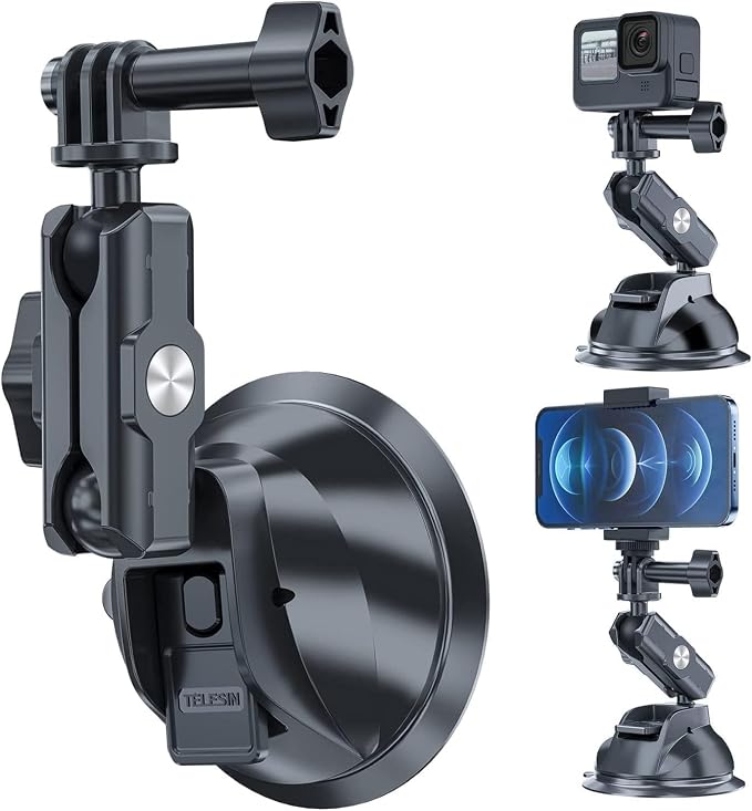 TELESIN Suction Cup Car Mount by telesin