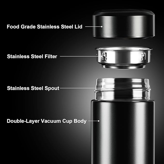 PARACITY Insulated Water Bottle, 17 oz Stainless Steel Water Bottles, Double - Image 3