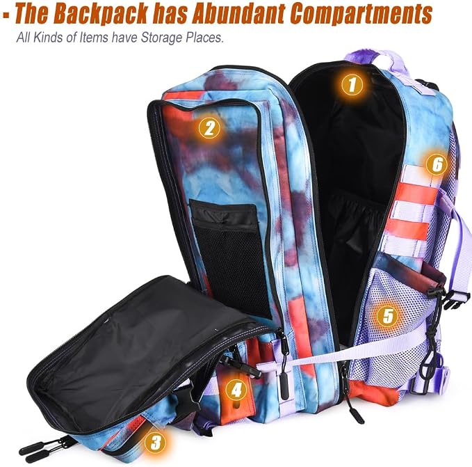45L Tactical Backpack for Men Women, Military Assault Pack - Image 3