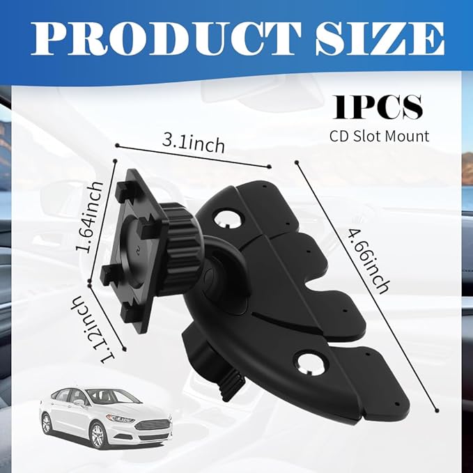 CD Slot Mount for CarPlay Screen 360° Rotatable, CarPlay Screen Mount - Image 2