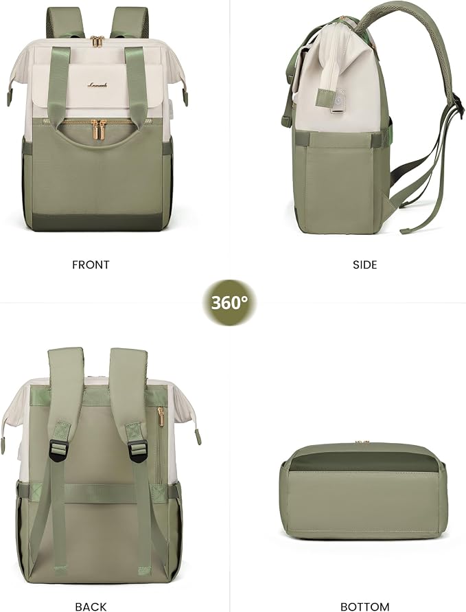 LOVEVOOK Laptop Backpack for Women, 15.6 Inch Work Laptop Bag - Image 9