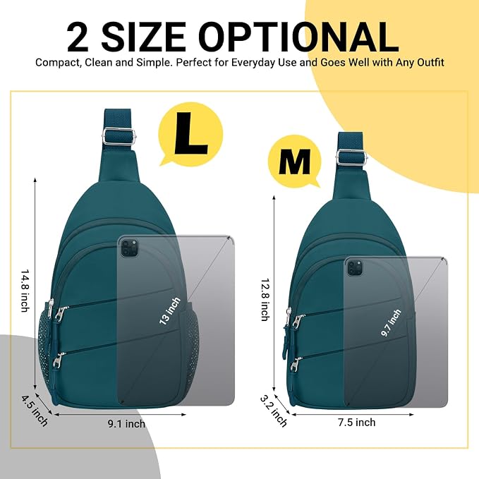 Tuwubi Crossbody Bags for Women, Sling Bag for Men, Small Hiking Backpack Anti - Image 7
