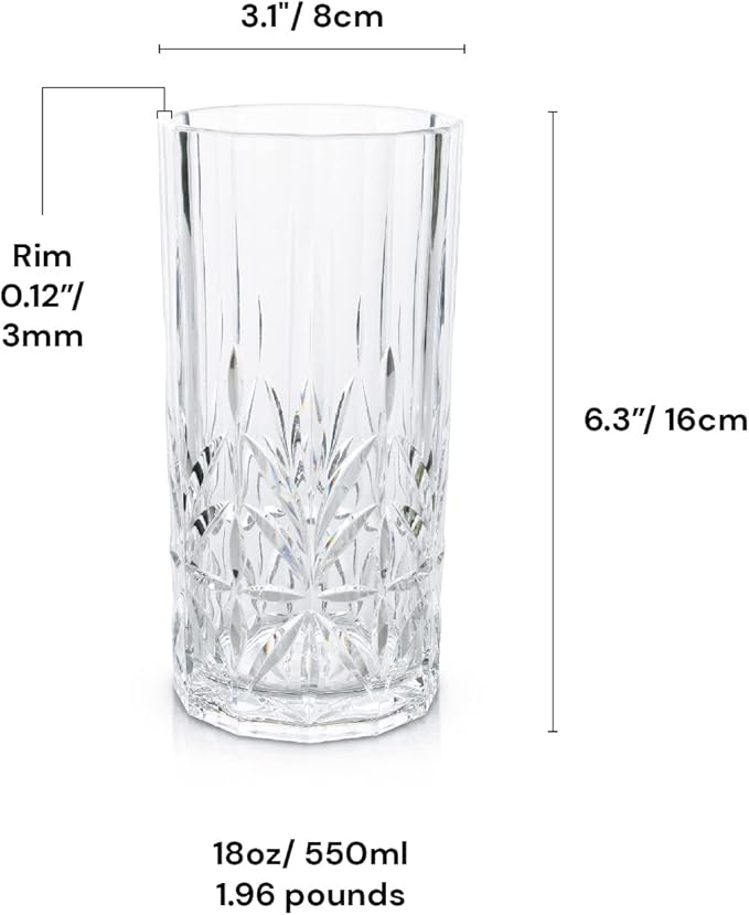 BELLAFORTE Shatterproof Tritan Plastic Tall Tumbler, 18oz - Image 7