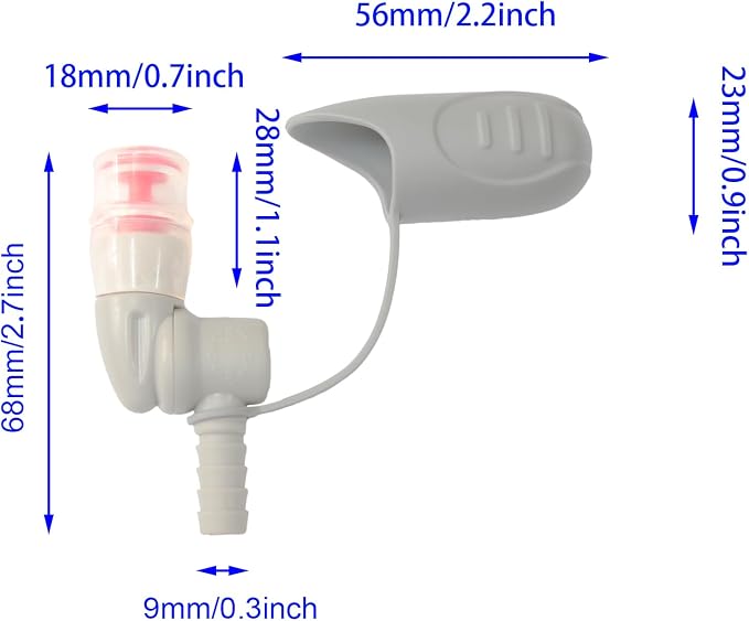 Hydration Bladder Bite Valve Replacement Mouthpiece Fit - Image 2