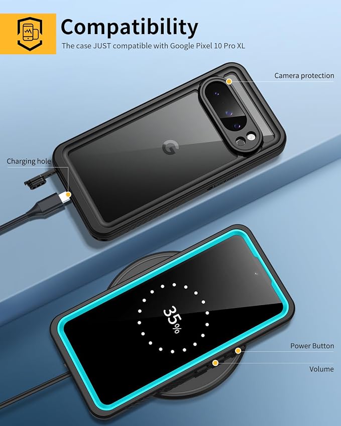 Lanhiem Pixel 10 Pro XL Case, IP68 Waterproof Dustproof Case - Image 6