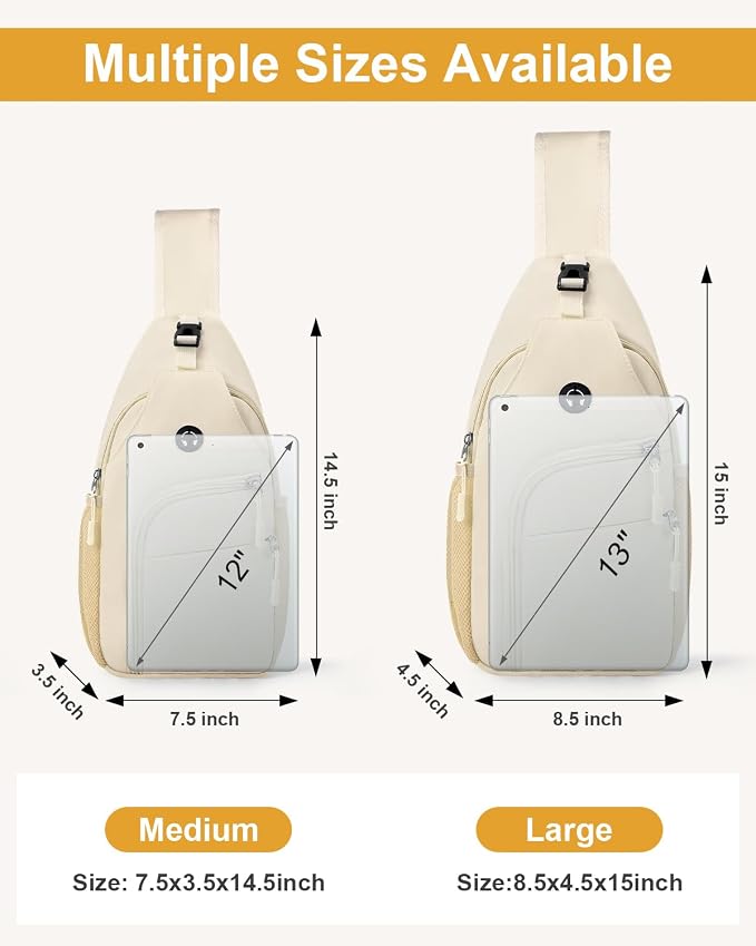 Pritent Crossbody Bags for Women Man Waterproof Sling Bag Backpack Trendy - Image 2