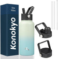 Konokyo 32 oz Insulated Water Bottle Stainless Steel Sport Bottles by Konokyo