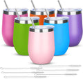 12oz/6 Pack Wine Tumbler Glasses by YEBTSLife