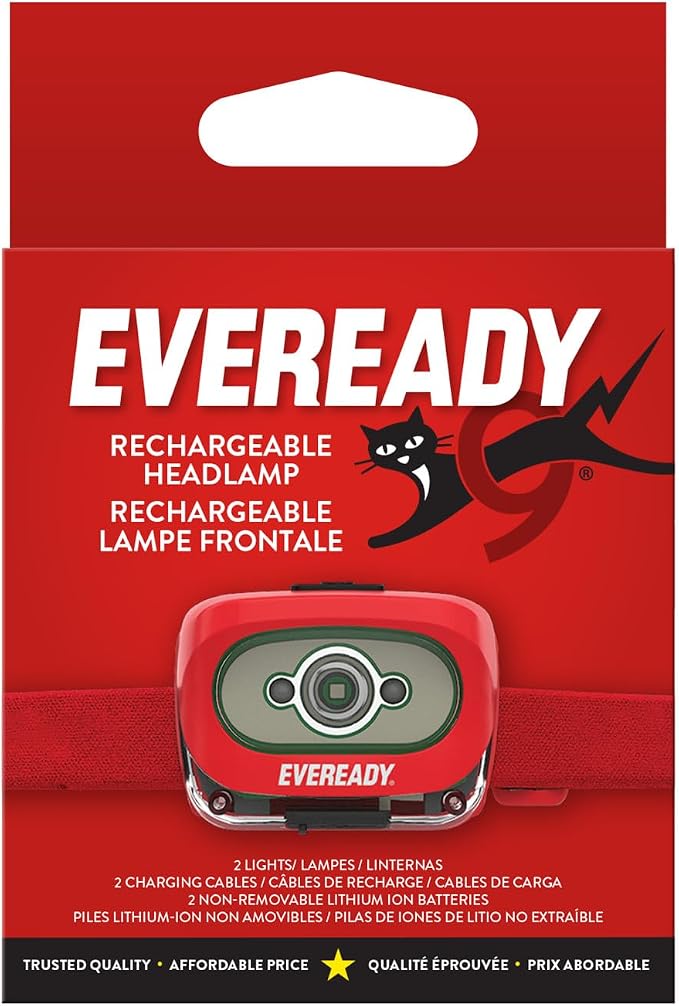 Eveready X200 LED Rechargeable Headlamps, Super Bright IPX4 Water Resistant - Image 9
