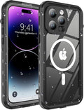 for iPhone 14 Pro Max Case Waterproof, Full-Body Hard Case Built-in by Comboproof
