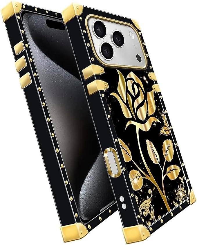 for iPhone 17 Pro Case Luxury Golden Decoration - Image 3