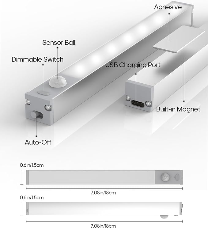 GOODEA 6 Pack Led Under Cabinet Lights Wireless - Image 2
