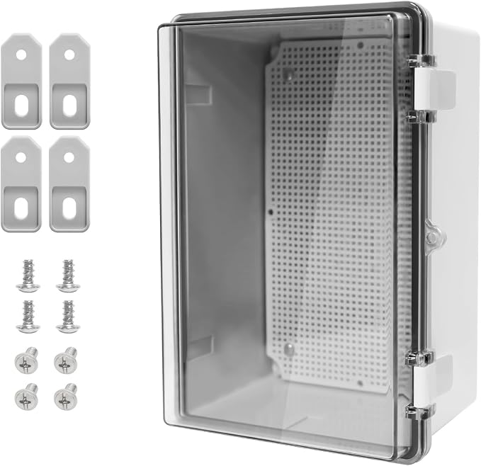 ABS Plastic Dustproof Waterproof IP65 Junction Box Hinged Shell Universal by LMioEtool