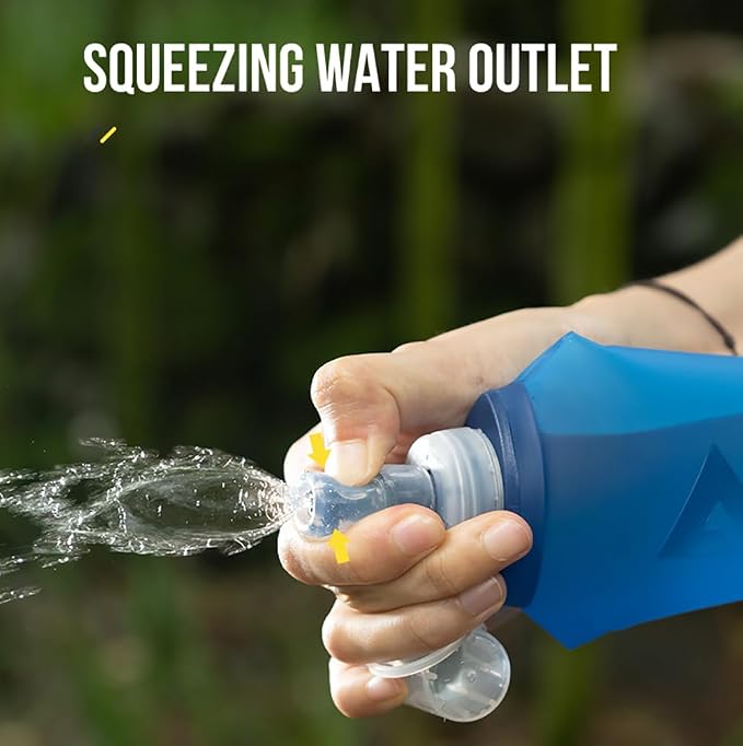 AONIJIE TPU Soft Flask Water Bottle Collapsible Running Flask - Image 5