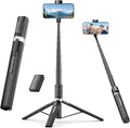 Selfie Stick Travel Tripod for iPhone Wireless Remote for Selfies, Extendable by Fuloview