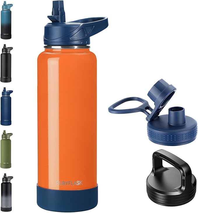 RUBYFLASK 40oz Insulated Water Bottle by RUBYFLASK