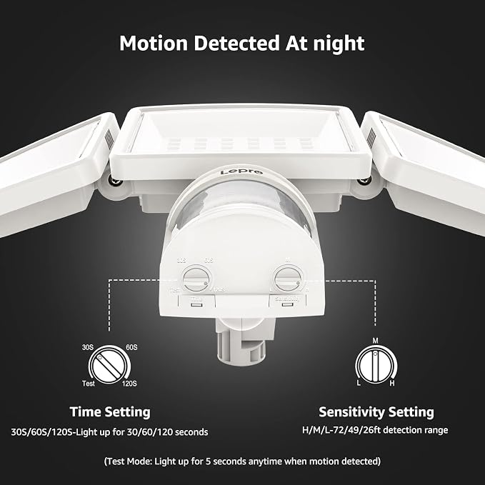 Lepro LED Security Lights, Outdoor Motion Sensor Light, Flood Lights - Image 6