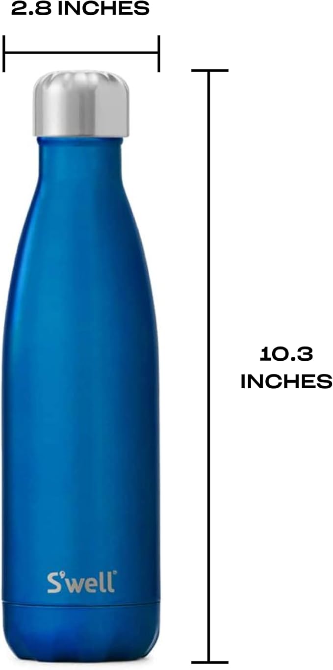 S'well Stainless Steel Water Bottle, Ocean Blue, Triple Layered Vacuum - Image 4
