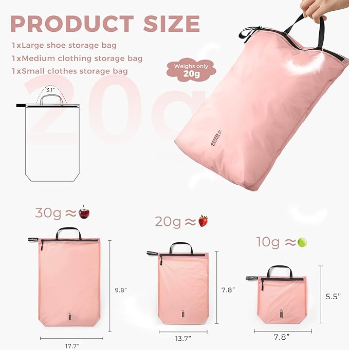 Travel Laundry Bag Ultralight Waterproof Washable Wet Dry Bag - Image 2