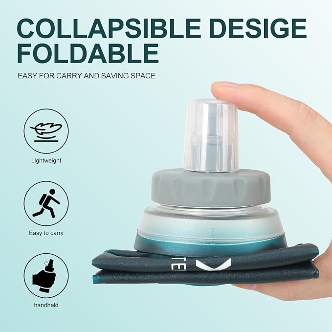 INOXTO Soft Flask, Collapsible Soft Water Bottles - Image 5