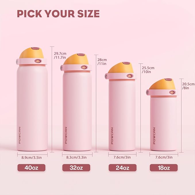 POWCAN 18 oz Insulated Water Bottle - Image 8