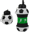 Maccabi Art Clip-On Collapsible 1 Liter, 34 oz. size BPA-Free Silicone Soccer by MaccabiArt