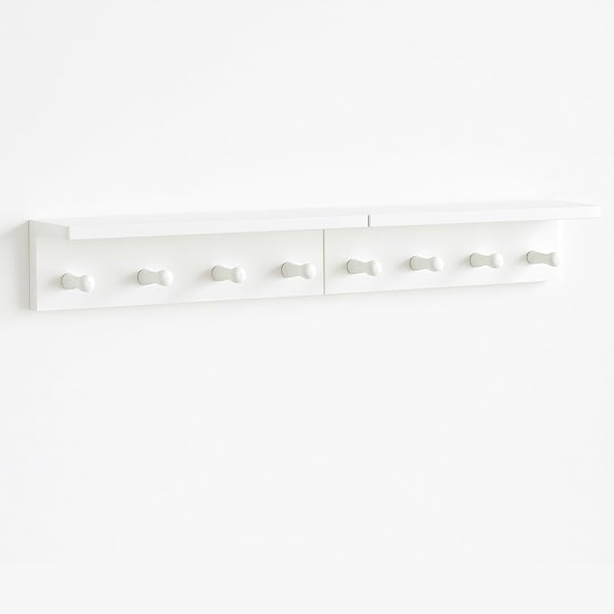 Entrance Coat Rack ，Coat Hooks, Wall-Mounted Wooden Hook Rack, Wall-Mounted - Image 9