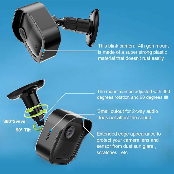 All-New Blink Outdoor Camera Surveillance Mount, 4 Pack Weatherproof Protective - Image 5